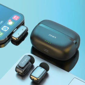 طقم باوا للسفر والتصوير مع ميكروفون وعصا سيلفي