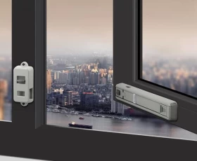 أقفال حماية النوافذ للأطفال – أمان الأطفال والحيوانات الأليفة (رمادي)