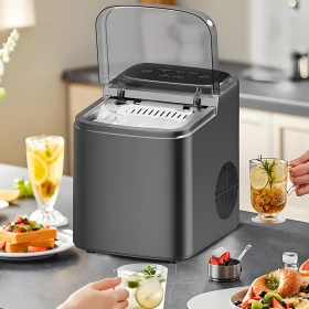 Countertop Ice Maker Machine – Self-Cleaning Bullet Ice Maker