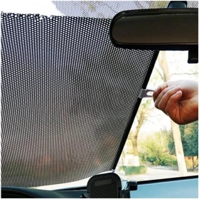 Sun Visor Car Sun Shade – Anti-UV Windshield Cover with Suction Cups (50x125 cm)