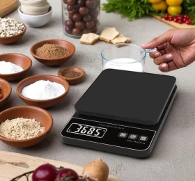 Digital Kitchen Scale With LCD Display For Cooking BLW-B301