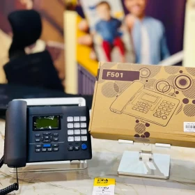 هاتف مكتبي GSM 2-SIM مع إضاءة لوحة المفاتيح – F501