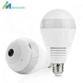 180Degree Fisheye Panoramic Wifi Camera LED Bulb Light