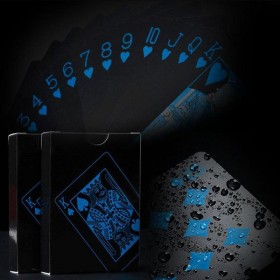 2psc Black Deck of Cards, Playing Cards, Waterproof Playing Cards