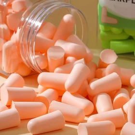 سدادات أذن من السيليكون لتقليل الضوضاء 4حبات