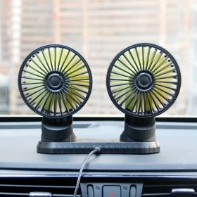 Car Fan USB Mini Double-Headed Automobile